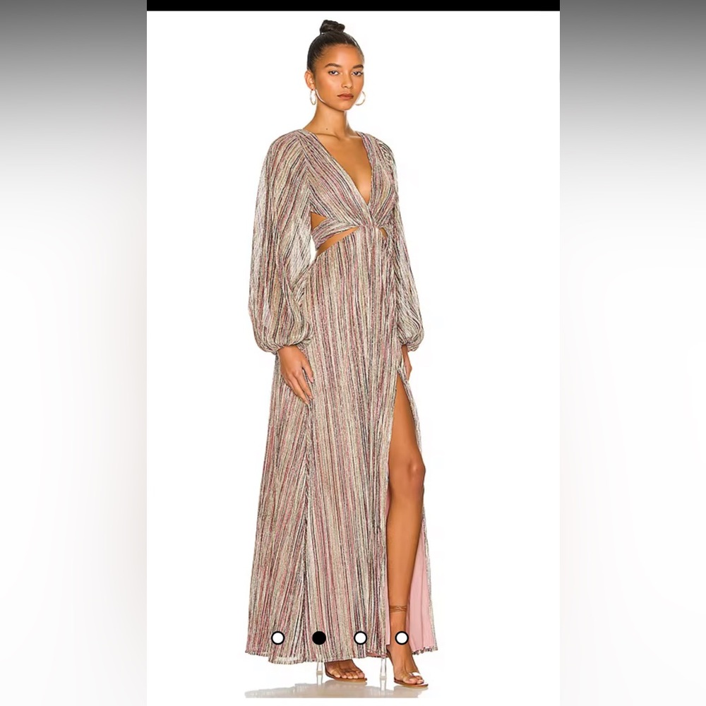 x REVOLVE Jerri Maxi Dress in Metallic Multi